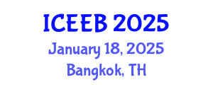 International Conference on Ecology and Environmental Biology (ICEEB) January 18, 2025 - Bangkok, Thailand
