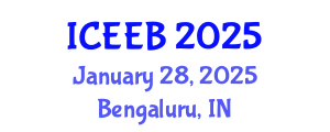 International Conference on Ecology and Environmental Biology (ICEEB) January 28, 2025 - Bengaluru, India