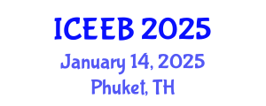 International Conference on Ecology and Environmental Biology (ICEEB) January 14, 2025 - Phuket, Thailand