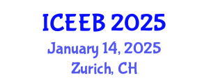 International Conference on Ecology and Environmental Biology (ICEEB) January 14, 2025 - Zurich, Switzerland