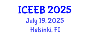 International Conference on Ecology and Environmental Biology (ICEEB) July 19, 2025 - Helsinki, Finland