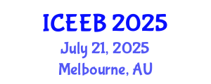 International Conference on Ecology and Environmental Biology (ICEEB) July 21, 2025 - Melbourne, Australia