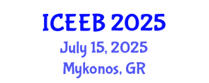 International Conference on Ecology and Environmental Biology (ICEEB) July 15, 2025 - Mykonos, Greece