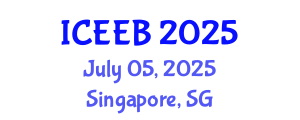 International Conference on Ecology and Environmental Biology (ICEEB) July 05, 2025 - Singapore, Singapore