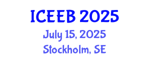 International Conference on Ecology and Environmental Biology (ICEEB) July 15, 2025 - Stockholm, Sweden