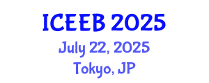 International Conference on Ecology and Environmental Biology (ICEEB) July 22, 2025 - Tokyo, Japan