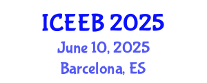 International Conference on Ecology and Environmental Biology (ICEEB) June 10, 2025 - Barcelona, Spain