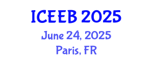 International Conference on Ecology and Environmental Biology (ICEEB) June 24, 2025 - Paris, France