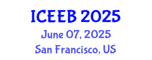 International Conference on Ecology and Environmental Biology (ICEEB) June 07, 2025 - San Francisco, United States