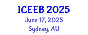 International Conference on Ecology and Environmental Biology (ICEEB) June 17, 2025 - Sydney, Australia