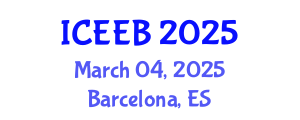 International Conference on Ecology and Environmental Biology (ICEEB) March 04, 2025 - Barcelona, Spain