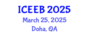 International Conference on Ecology and Environmental Biology (ICEEB) March 25, 2025 - Doha, Qatar