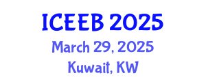 International Conference on Ecology and Environmental Biology (ICEEB) March 29, 2025 - Kuwait, Kuwait