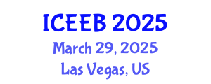 International Conference on Ecology and Environmental Biology (ICEEB) March 29, 2025 - Las Vegas, United States