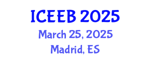 International Conference on Ecology and Environmental Biology (ICEEB) March 25, 2025 - Madrid, Spain