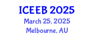International Conference on Ecology and Environmental Biology (ICEEB) March 25, 2025 - Melbourne, Australia