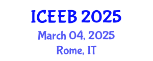 International Conference on Ecology and Environmental Biology (ICEEB) March 04, 2025 - Rome, Italy