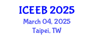 International Conference on Ecology and Environmental Biology (ICEEB) March 04, 2025 - Taipei, Taiwan