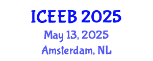 International Conference on Ecology and Environmental Biology (ICEEB) May 13, 2025 - Amsterdam, Netherlands