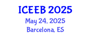 International Conference on Ecology and Environmental Biology (ICEEB) May 24, 2025 - Barcelona, Spain