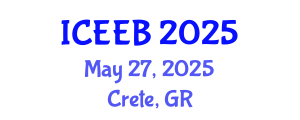 International Conference on Ecology and Environmental Biology (ICEEB) May 27, 2025 - Crete, Greece