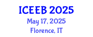 International Conference on Ecology and Environmental Biology (ICEEB) May 17, 2025 - Florence, Italy