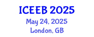 International Conference on Ecology and Environmental Biology (ICEEB) May 24, 2025 - London, United Kingdom