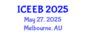 International Conference on Ecology and Environmental Biology (ICEEB) May 27, 2025 - Melbourne, Australia