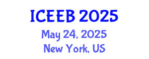 International Conference on Ecology and Environmental Biology (ICEEB) May 24, 2025 - New York, United States