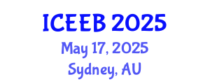 International Conference on Ecology and Environmental Biology (ICEEB) May 17, 2025 - Sydney, Australia