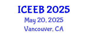 International Conference on Ecology and Environmental Biology (ICEEB) May 20, 2025 - Vancouver, Canada