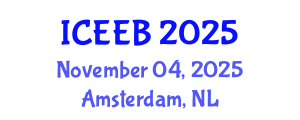 International Conference on Ecology and Environmental Biology (ICEEB) November 04, 2025 - Amsterdam, Netherlands