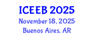 International Conference on Ecology and Environmental Biology (ICEEB) November 18, 2025 - Buenos Aires, Argentina