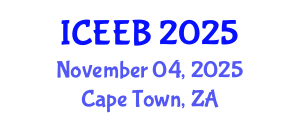 International Conference on Ecology and Environmental Biology (ICEEB) November 04, 2025 - Cape Town, South Africa