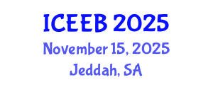 International Conference on Ecology and Environmental Biology (ICEEB) November 15, 2025 - Jeddah, Saudi Arabia