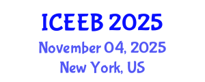 International Conference on Ecology and Environmental Biology (ICEEB) November 04, 2025 - New York, United States