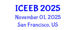 International Conference on Ecology and Environmental Biology (ICEEB) November 01, 2025 - San Francisco, United States