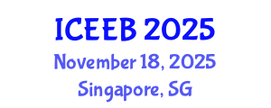 International Conference on Ecology and Environmental Biology (ICEEB) November 18, 2025 - Singapore, Singapore