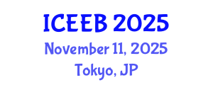 International Conference on Ecology and Environmental Biology (ICEEB) November 11, 2025 - Tokyo, Japan