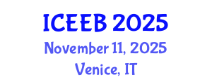 International Conference on Ecology and Environmental Biology (ICEEB) November 11, 2025 - Venice, Italy