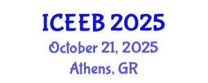 International Conference on Ecology and Environmental Biology (ICEEB) October 21, 2025 - Athens, Greece