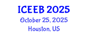International Conference on Ecology and Environmental Biology (ICEEB) October 25, 2025 - Houston, United States