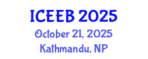 International Conference on Ecology and Environmental Biology (ICEEB) October 21, 2025 - Kathmandu, Nepal