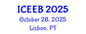 International Conference on Ecology and Environmental Biology (ICEEB) October 28, 2025 - Lisbon, Portugal