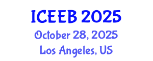 International Conference on Ecology and Environmental Biology (ICEEB) October 28, 2025 - Los Angeles, United States
