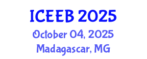 International Conference on Ecology and Environmental Biology (ICEEB) October 04, 2025 - Madagascar, Madagascar