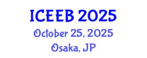 International Conference on Ecology and Environmental Biology (ICEEB) October 25, 2025 - Osaka, Japan