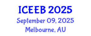 International Conference on Ecology and Environmental Biology (ICEEB) September 09, 2025 - Melbourne, Australia