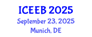 International Conference on Ecology and Environmental Biology (ICEEB) September 23, 2025 - Munich, Germany