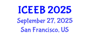 International Conference on Ecology and Environmental Biology (ICEEB) September 27, 2025 - San Francisco, United States